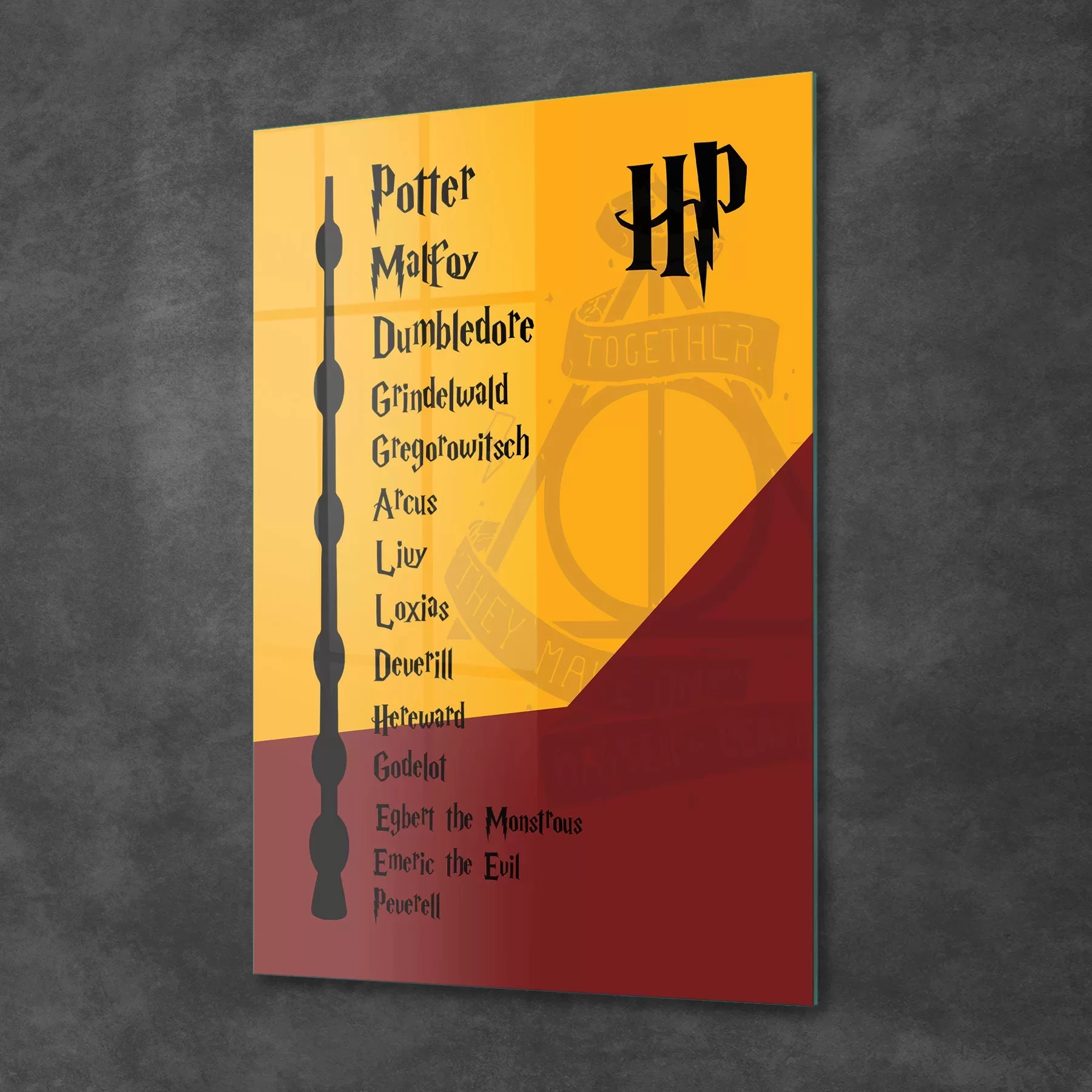Picture of Decovetro Cam Tablo Harry Potter Mürver Asa 70x100 cm