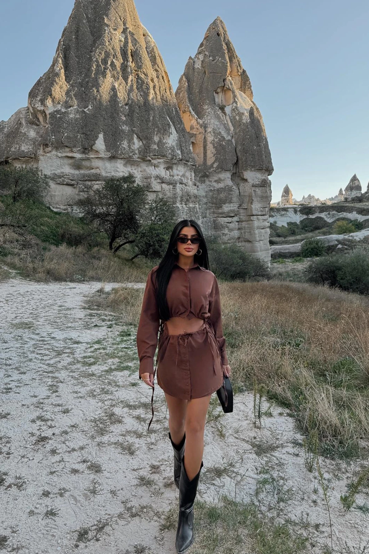 Picture of Brown Skirt Suit