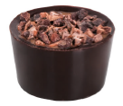 Picture of COCOA NIBS SPRINKLED HAZELNUT CREAM FILLED DARK CHOCOLATE 2,5Kg