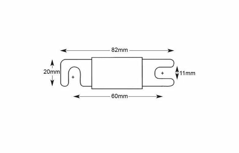 Picture of 200A ANL Sigorta Marine Tekne Forklift İş Makinesi Seramik MT-200ANL
