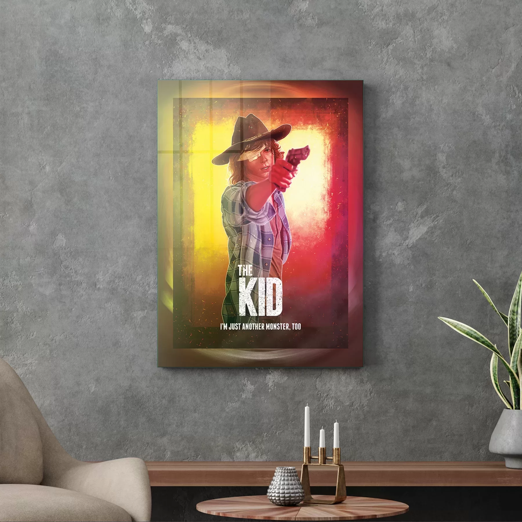 Picture of Decovetro Cam Tablo Walking Dead The Kid 70x100 cm
