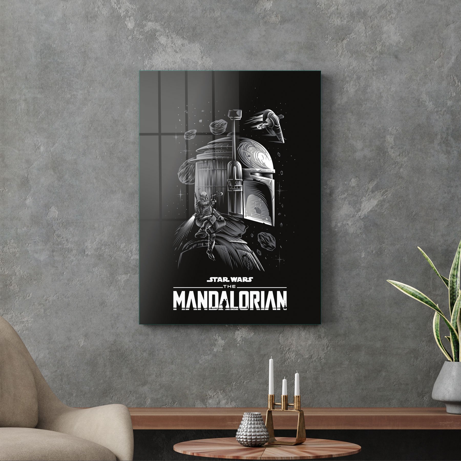 Picture of Decovetro Cam Tablo Star Wars Mandalorian 50x70 cm