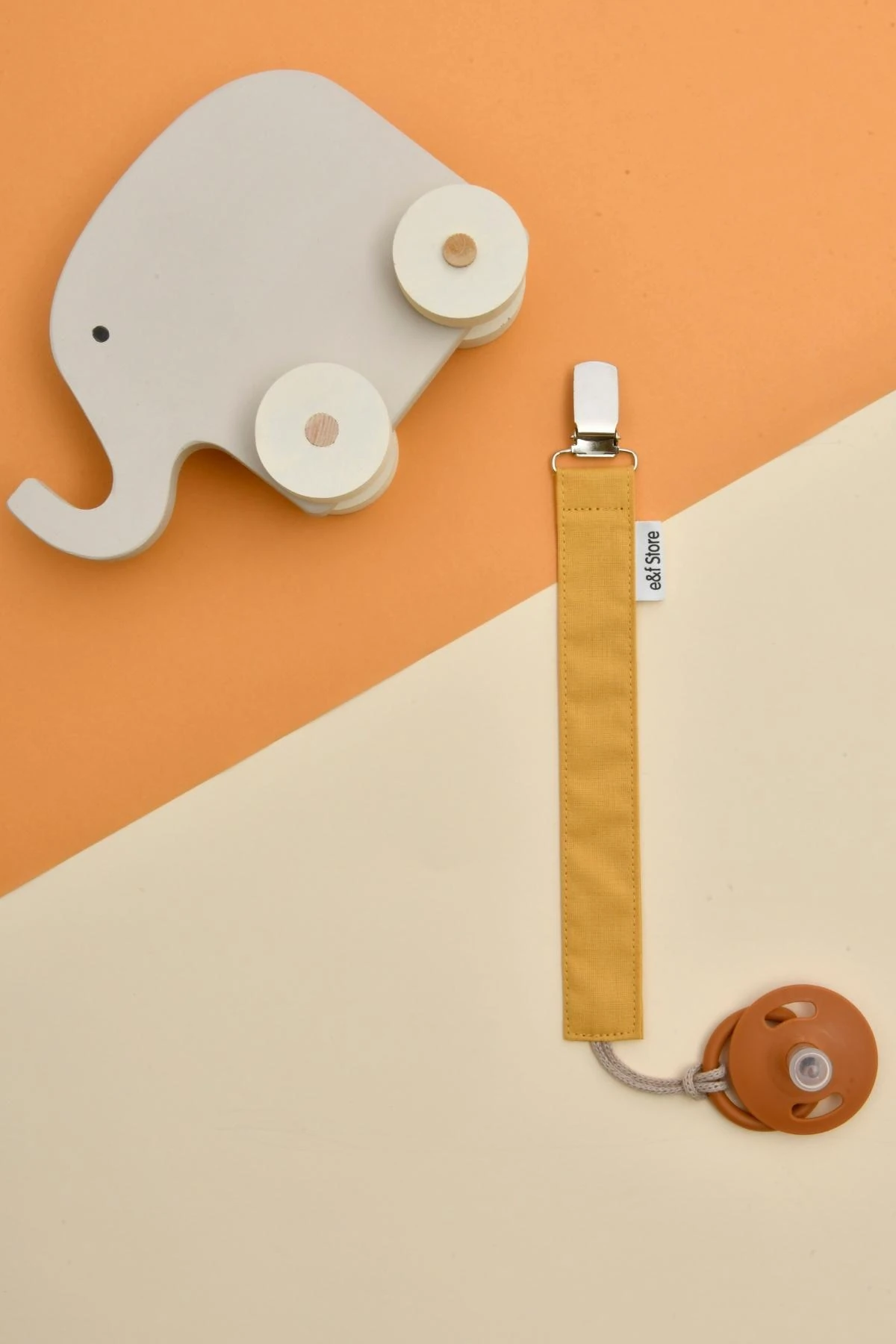 Picture of 3'lü Emzik Askısı Seti - Sarı - Bej - Hardal Sarısı