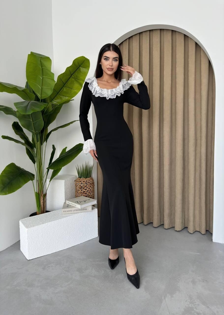 Picture of Belfast Dantel Yaka Elbise