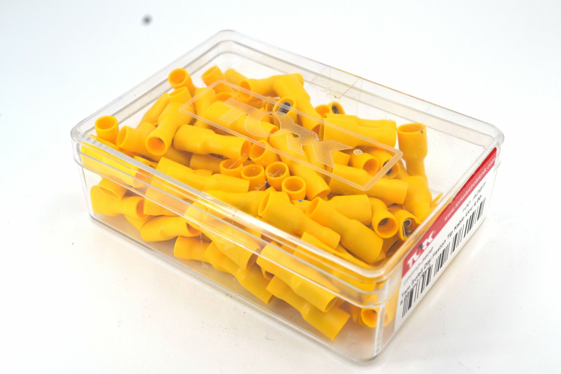 Picture of 100 Adet 4,00-6,00mm Kablo Ucu 6,3 Dişi Sarı Izolasyonlu Sıkmalı MT-SKDS63