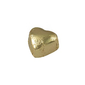 Picture of HEART - HAZELNUT GIANDUJA FILLED MILK CHOCOLATE GOLD 2,4Kg