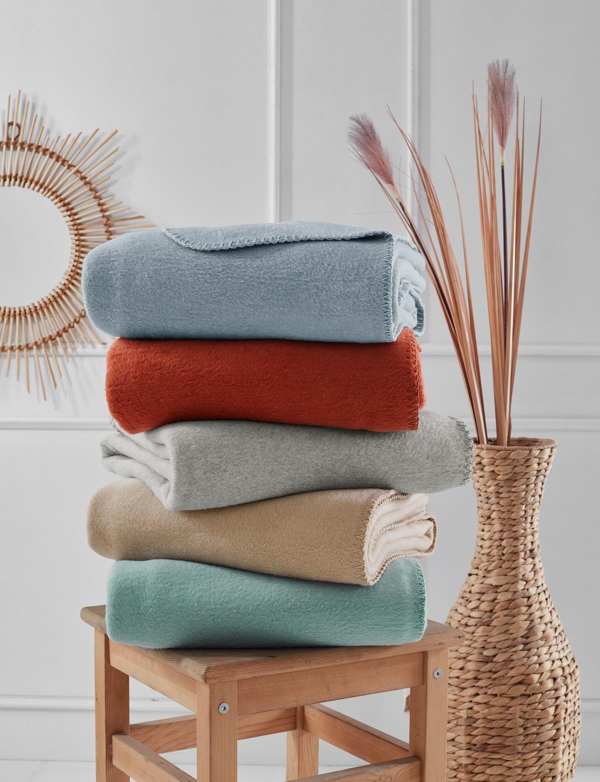 Picture of Aksu Brighton Collection Pamuklu TV Battaniye 130x170 Gri