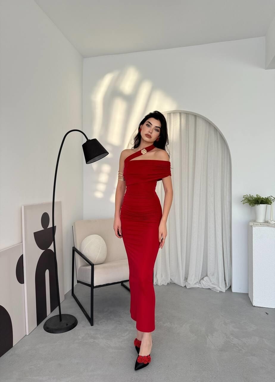 Picture of Reta Çapraz Omuz Elbise