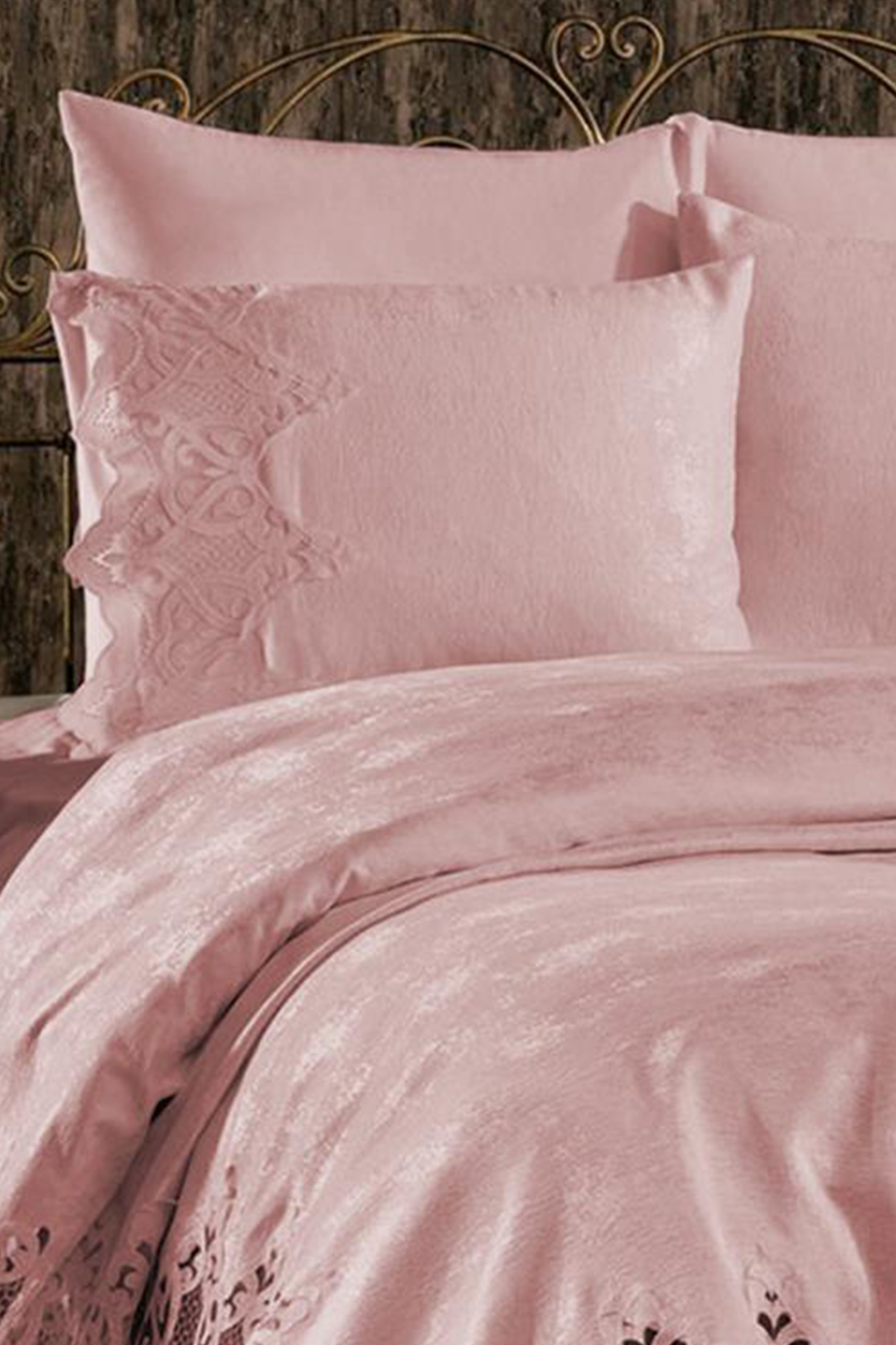 Picture of Çeyiz Diyarı Stella Çift Kişilik Pike Takımı Pudra