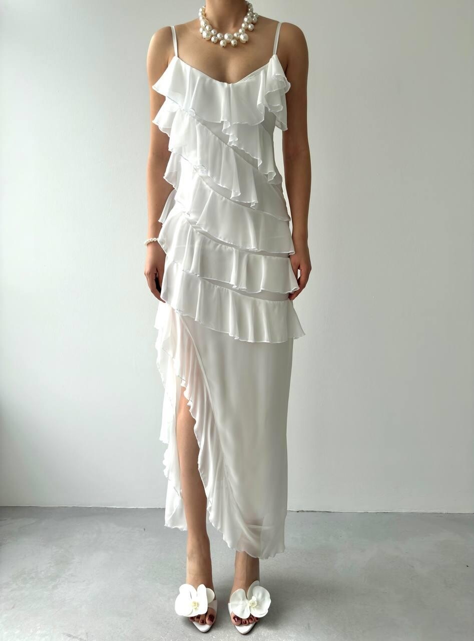 Picture of Ples Yırtmaç Detaylı Elbise