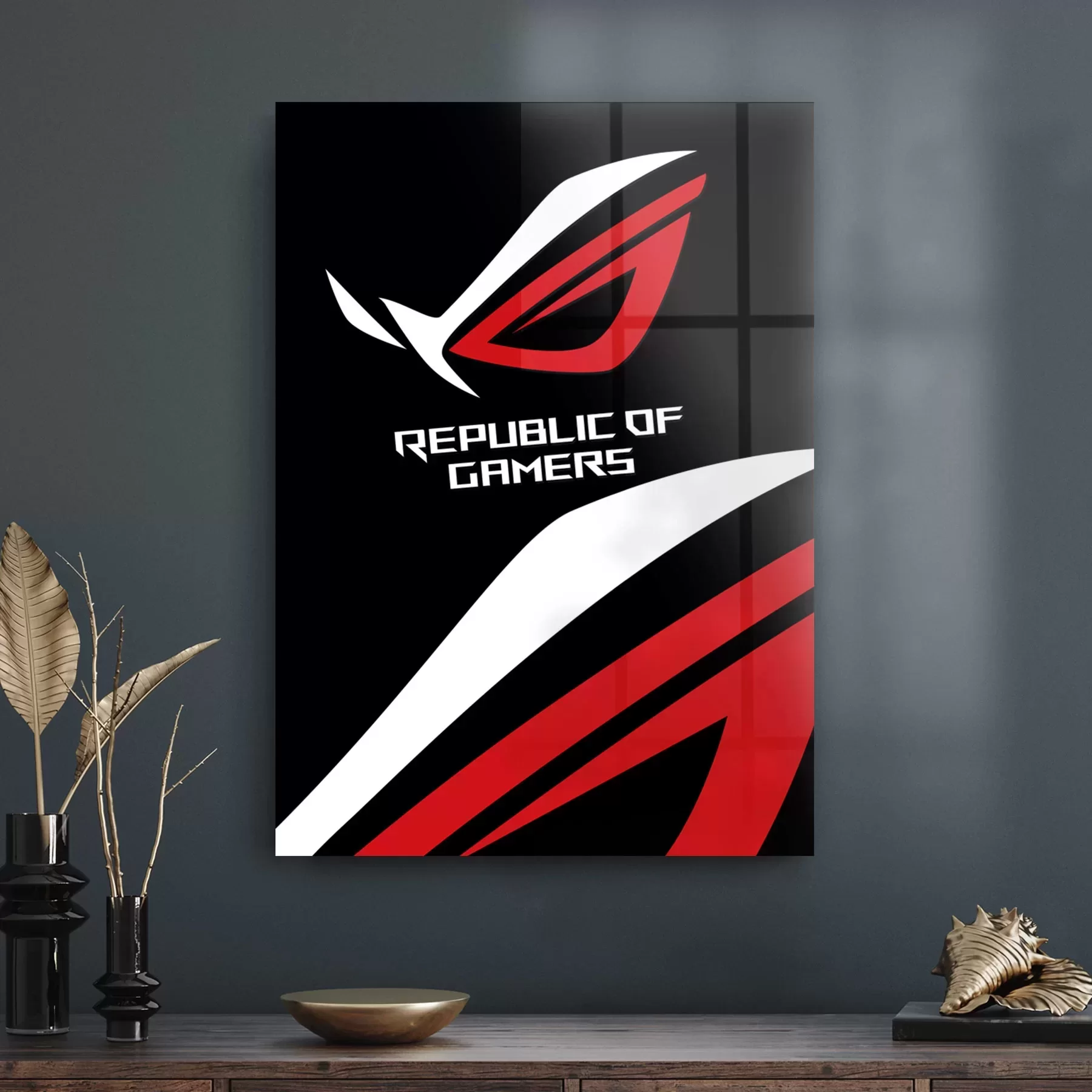 Picture of Decovetro Cam Tablo Republic Of Gamers 30x40 cm