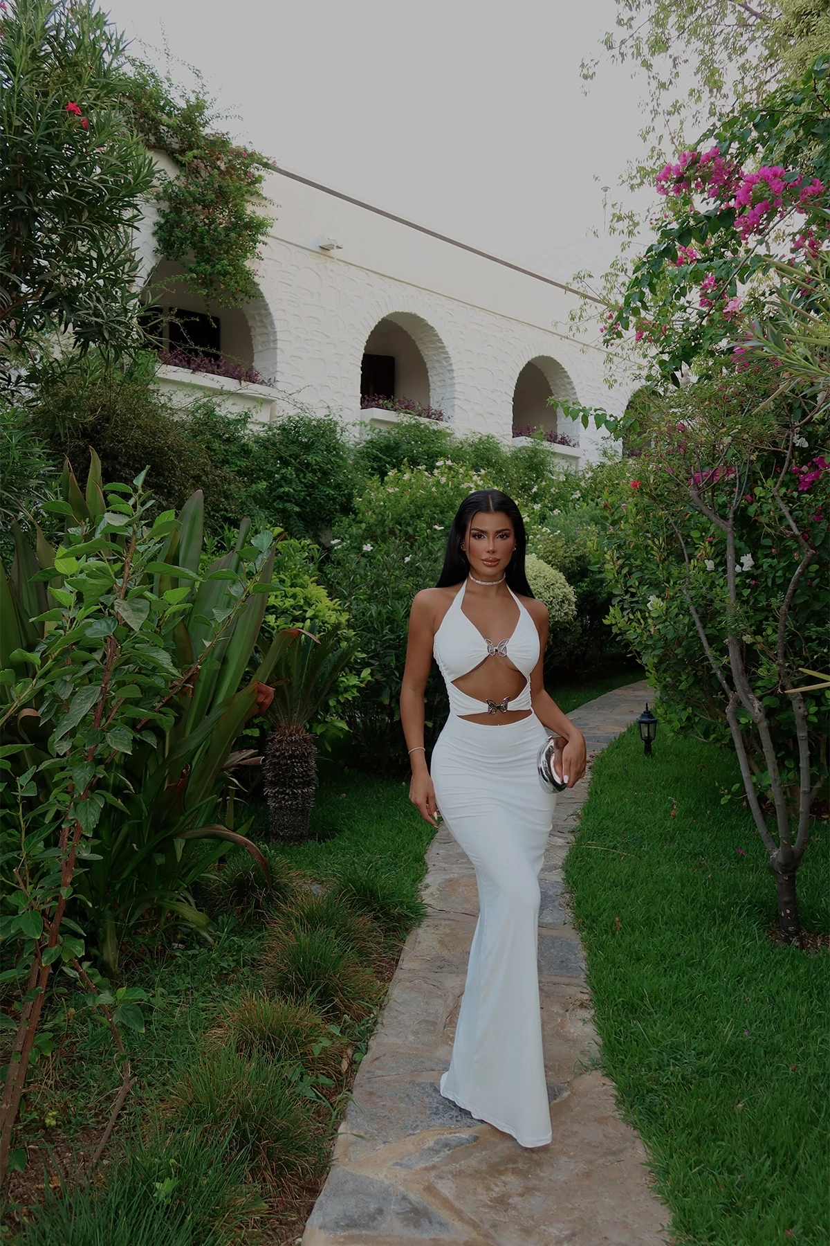 Picture of White Window Detail Dress