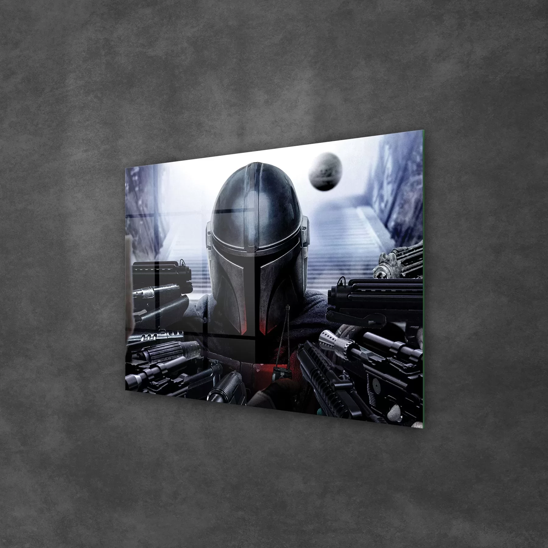 Picture of Decovetro Cam Tablo Mandalorian Shooting 50x70 cm