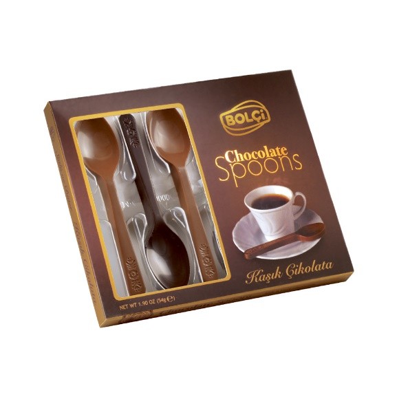 Picture of MILK & DARK CHOCOLATE SPOONS 54g