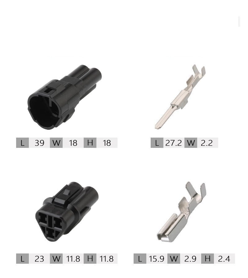 Picture of Sumitomo Tip Motosiklet Elektrik Soketi 3 Fiş Kilitli Konnektör Takımı