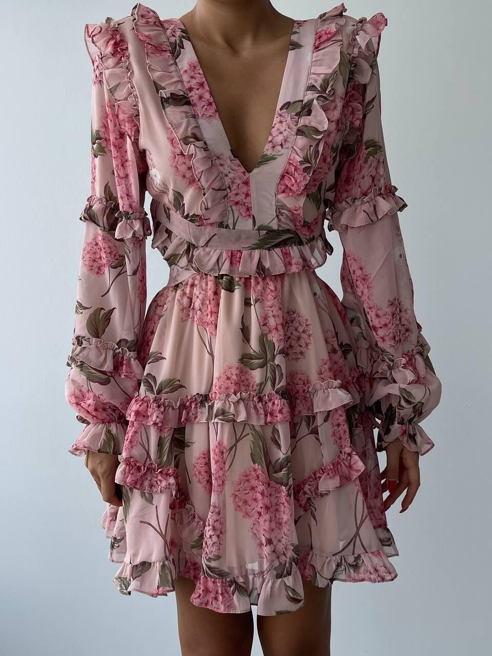 Picture of Avellino Sırt Dekolteli Elbise