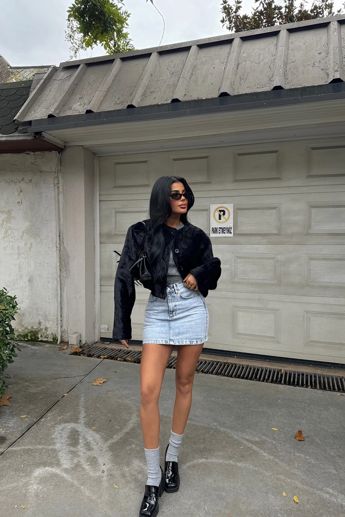 Picture of Black Button Detail Jacket