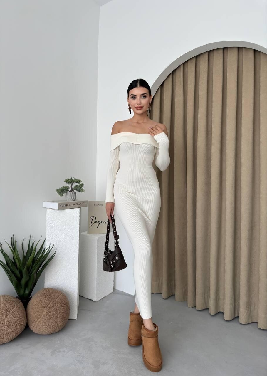 Picture of Emden Kayık Yaka Elbise