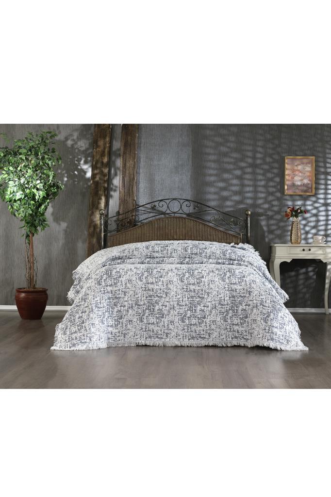 Picture of Puffy Pamuk Çift Kişilik Tek Battaniye 200x220 İndigo