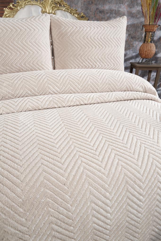 Picture of Ultrasonik Welsoft Çift Kişilik Yatak Örtüsü 230x250 Cappucino