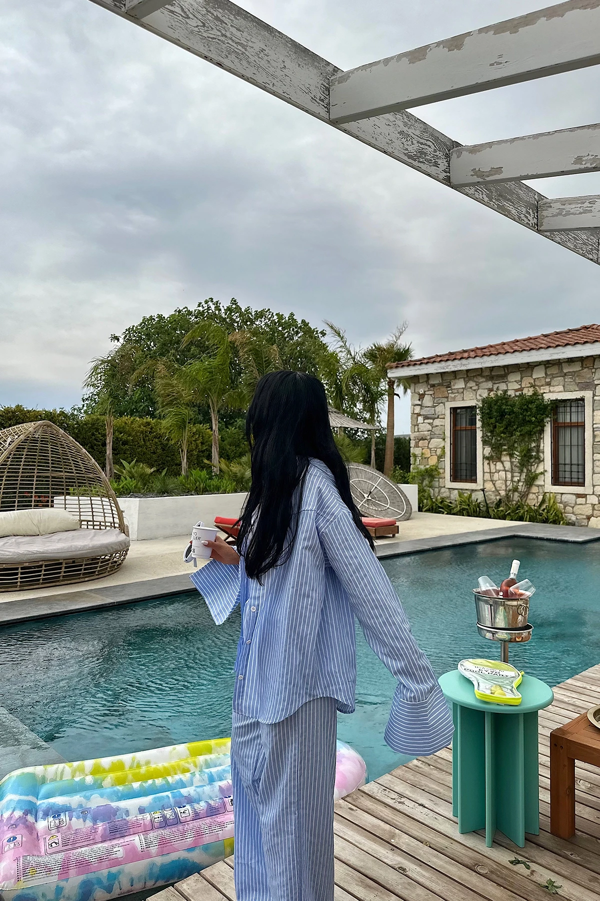 Picture of Blue Zoe Striped Suit