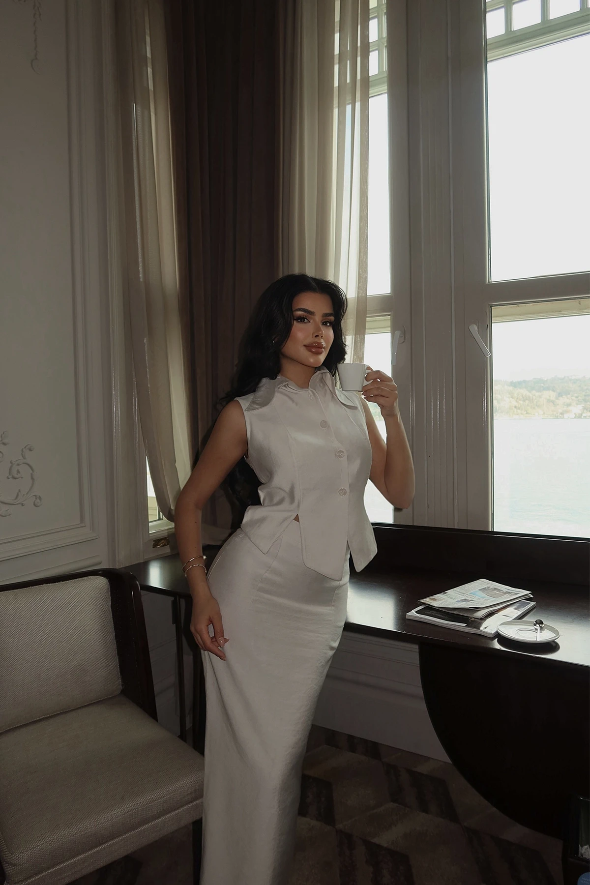 Picture of Cream Regium Two Piece Suit