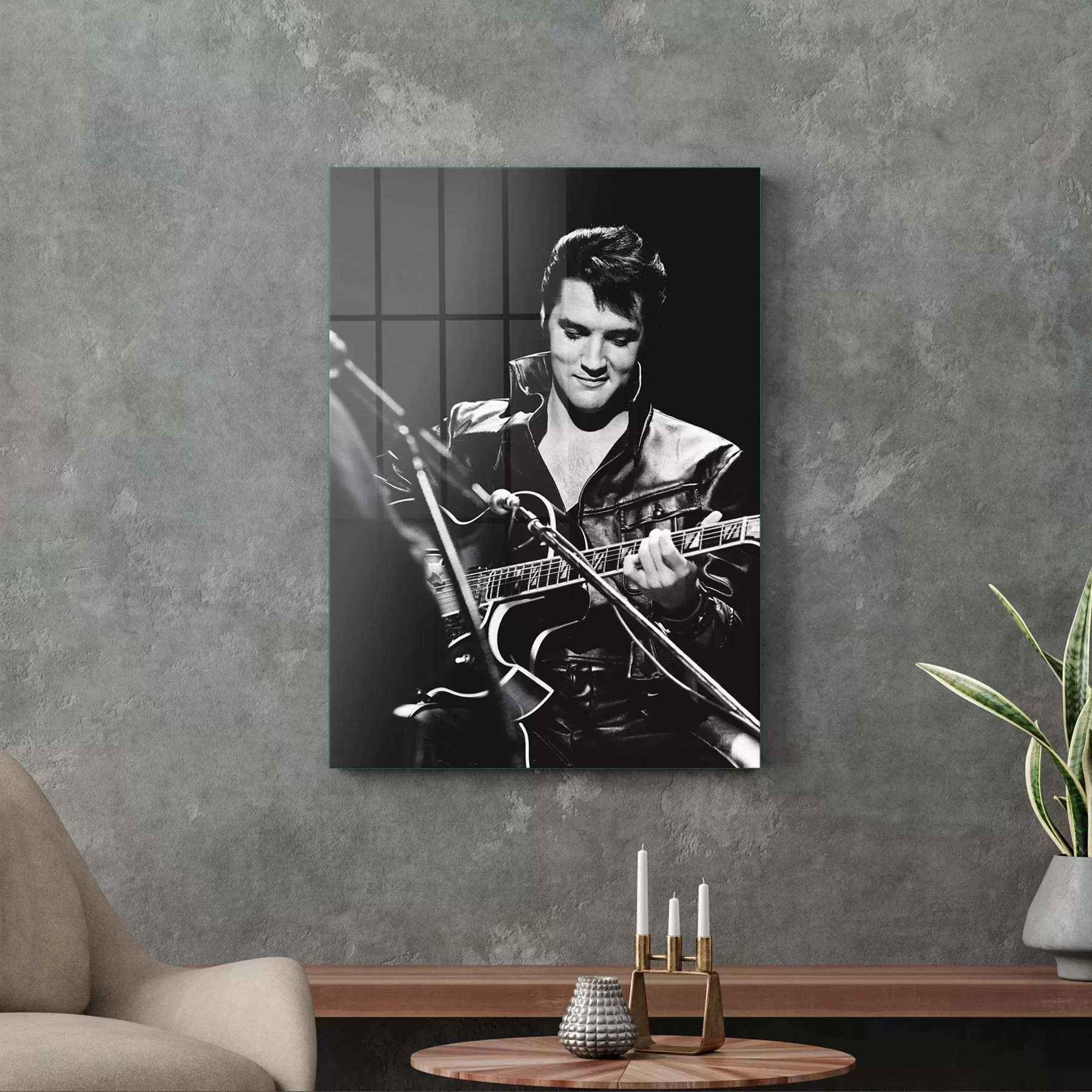 Picture of Decovetro Cam Tablo Elvis Presley 50x70 cm