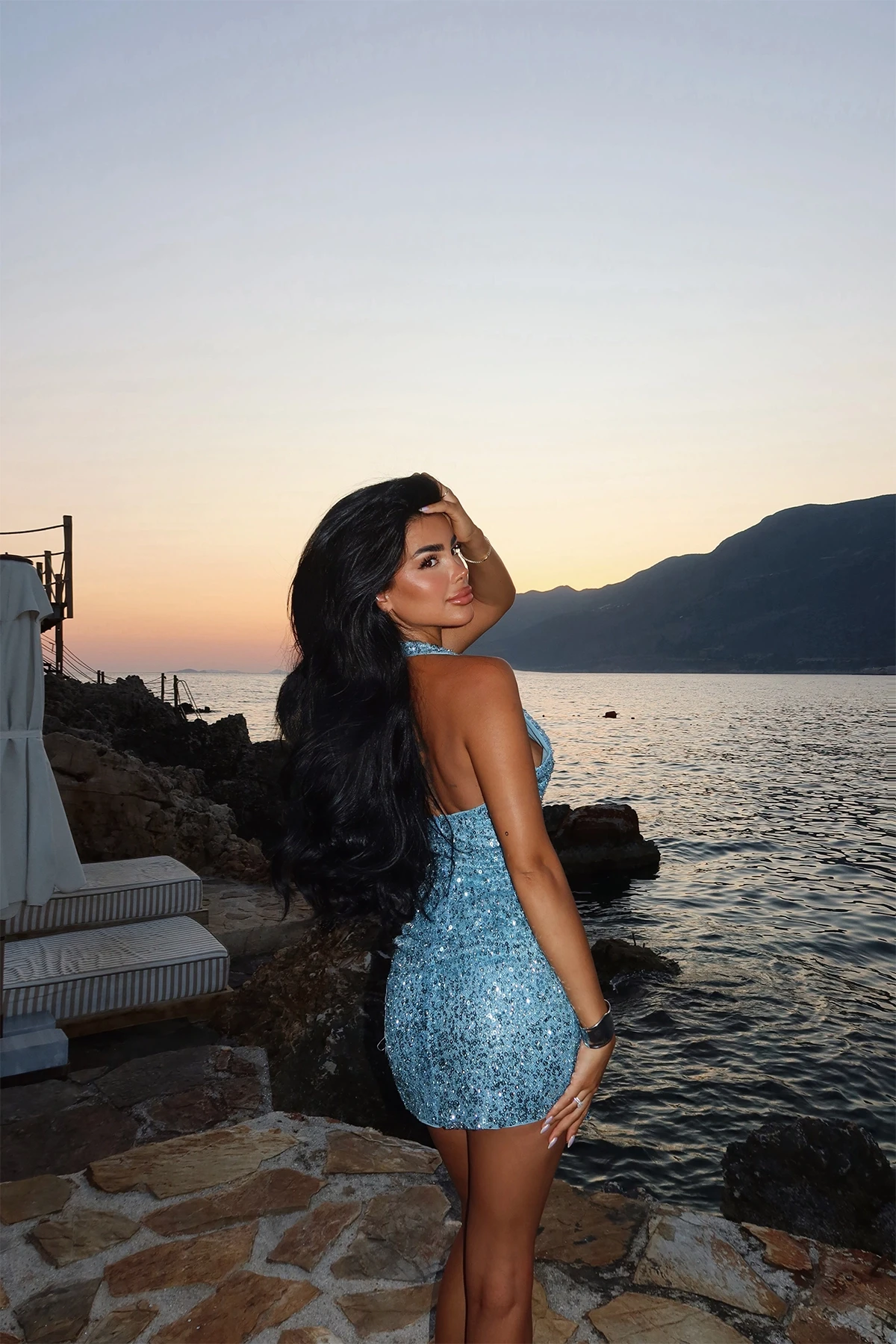 Picture of Blue Nateba Mini Dress