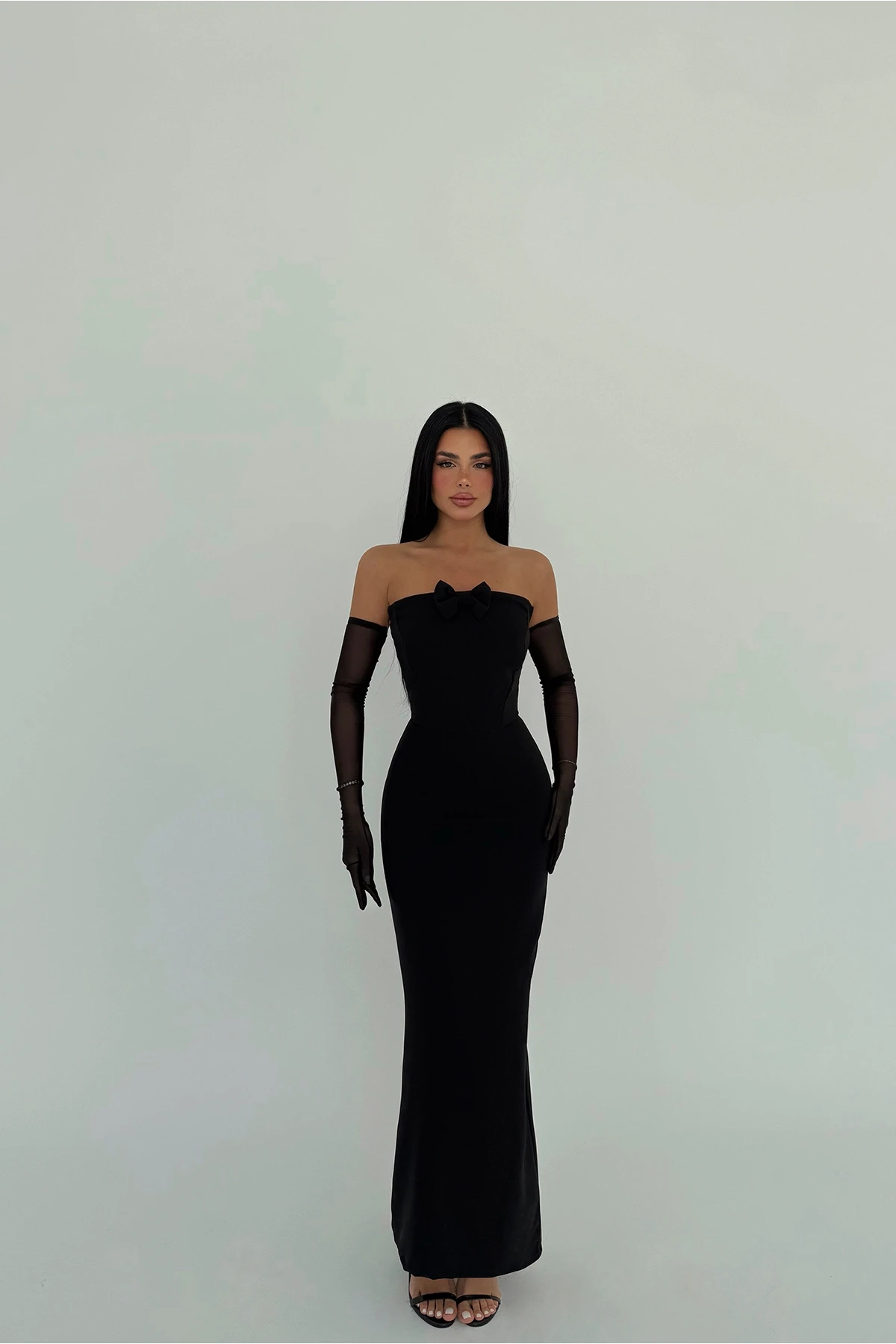 Picture of Black Enola Dress with Gloves