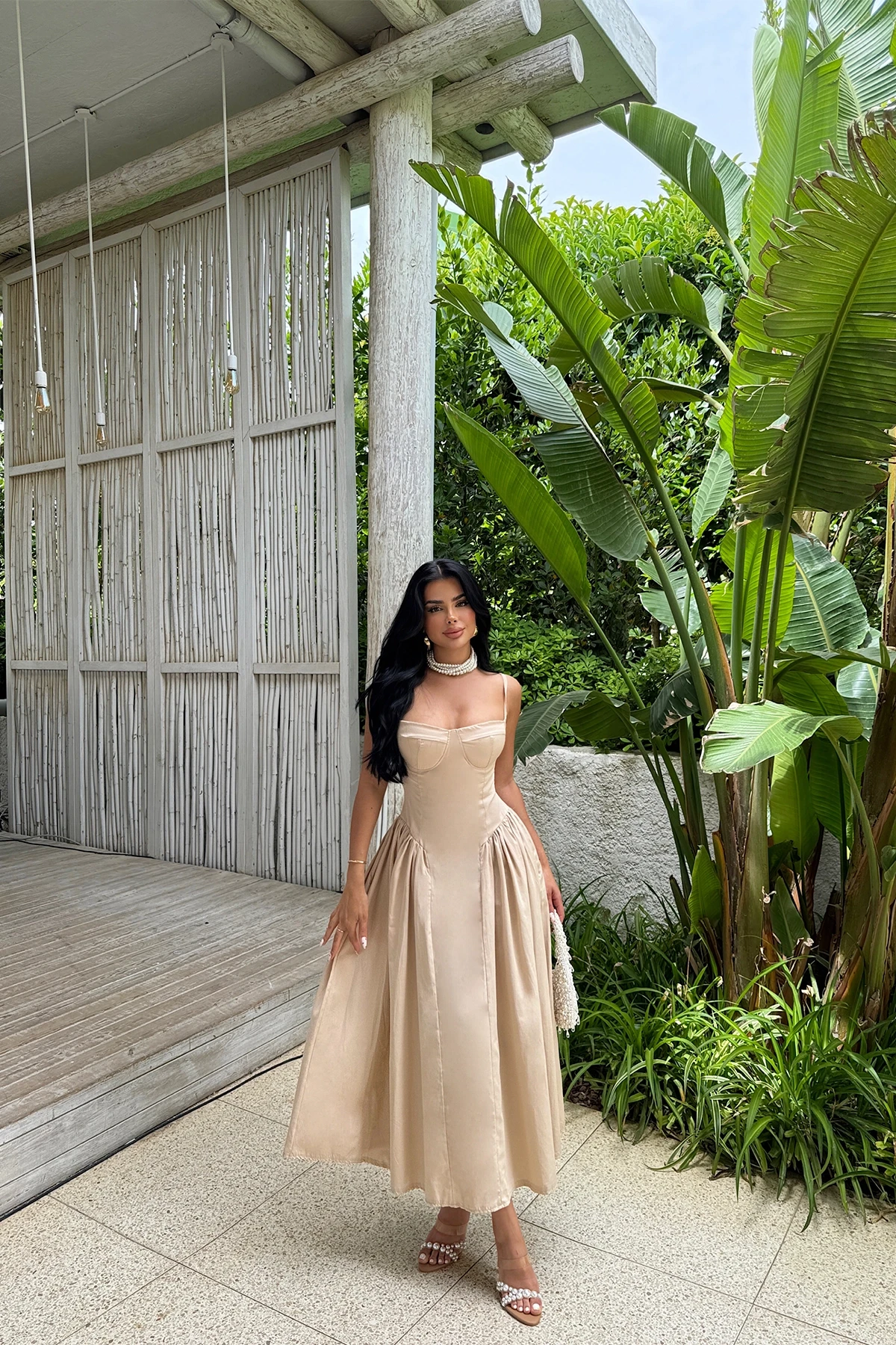 Picture of Cream Hanna Midi Dress