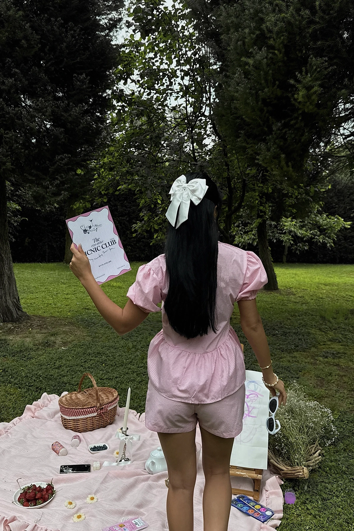 Picture of Pink Laura Gingham Double Set