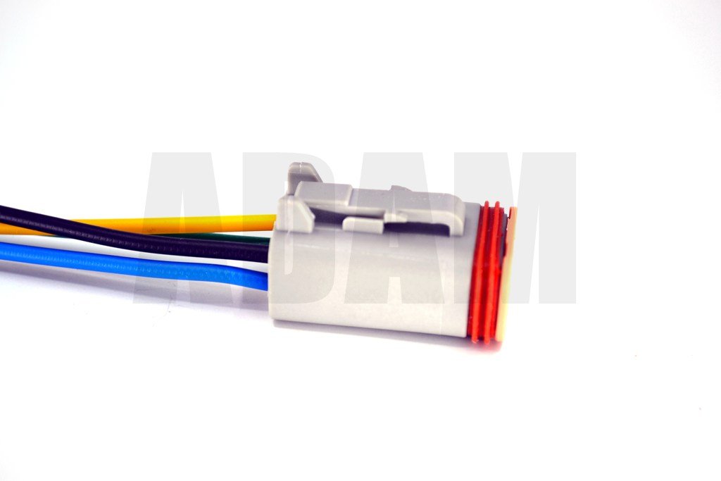 Picture of 4 Pin Kablolu Deutsch Soket Elektrik Bağlantı Konnektörü Erkek (Pinleri Dişidir)