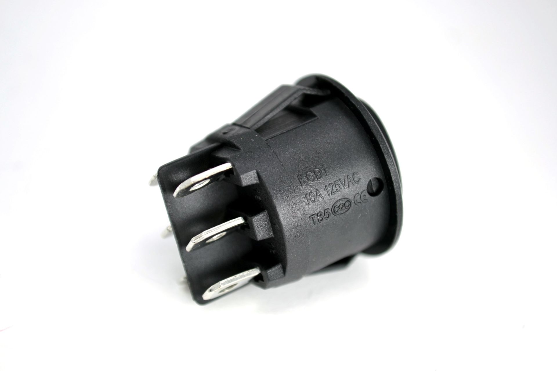 Picture of 1-0-2 Elektrik Anahtarı 6 Pin Yuvarlak Gövde Siyah Plastik MT-ANK28