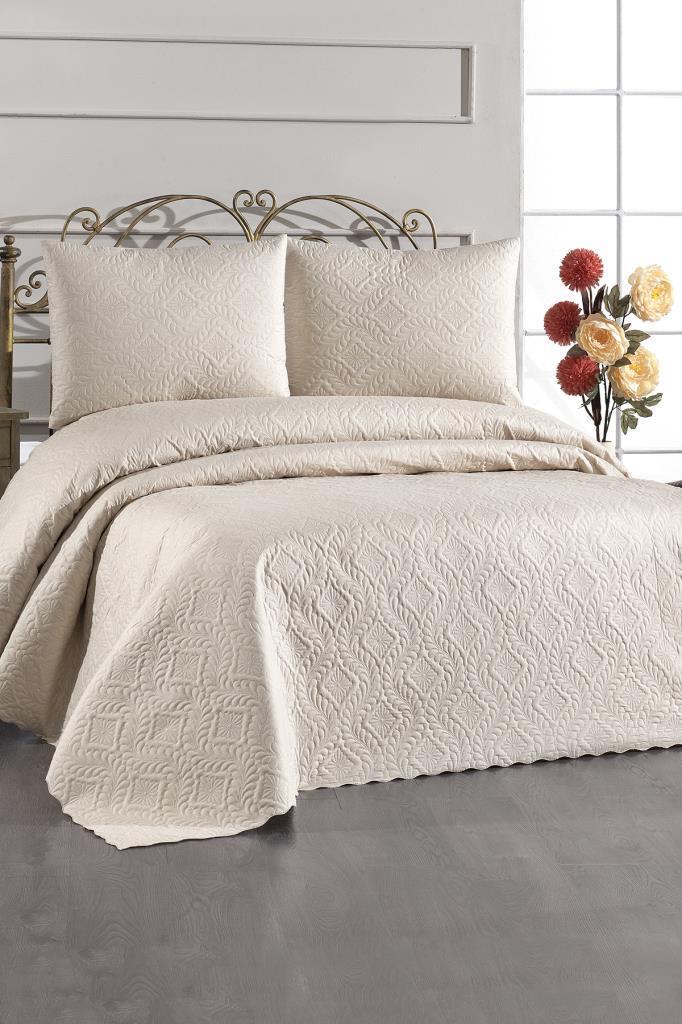 Picture of Ultrasonik Kapitoneli Elite Çift Kişilik Yatak Örtüsü Bej