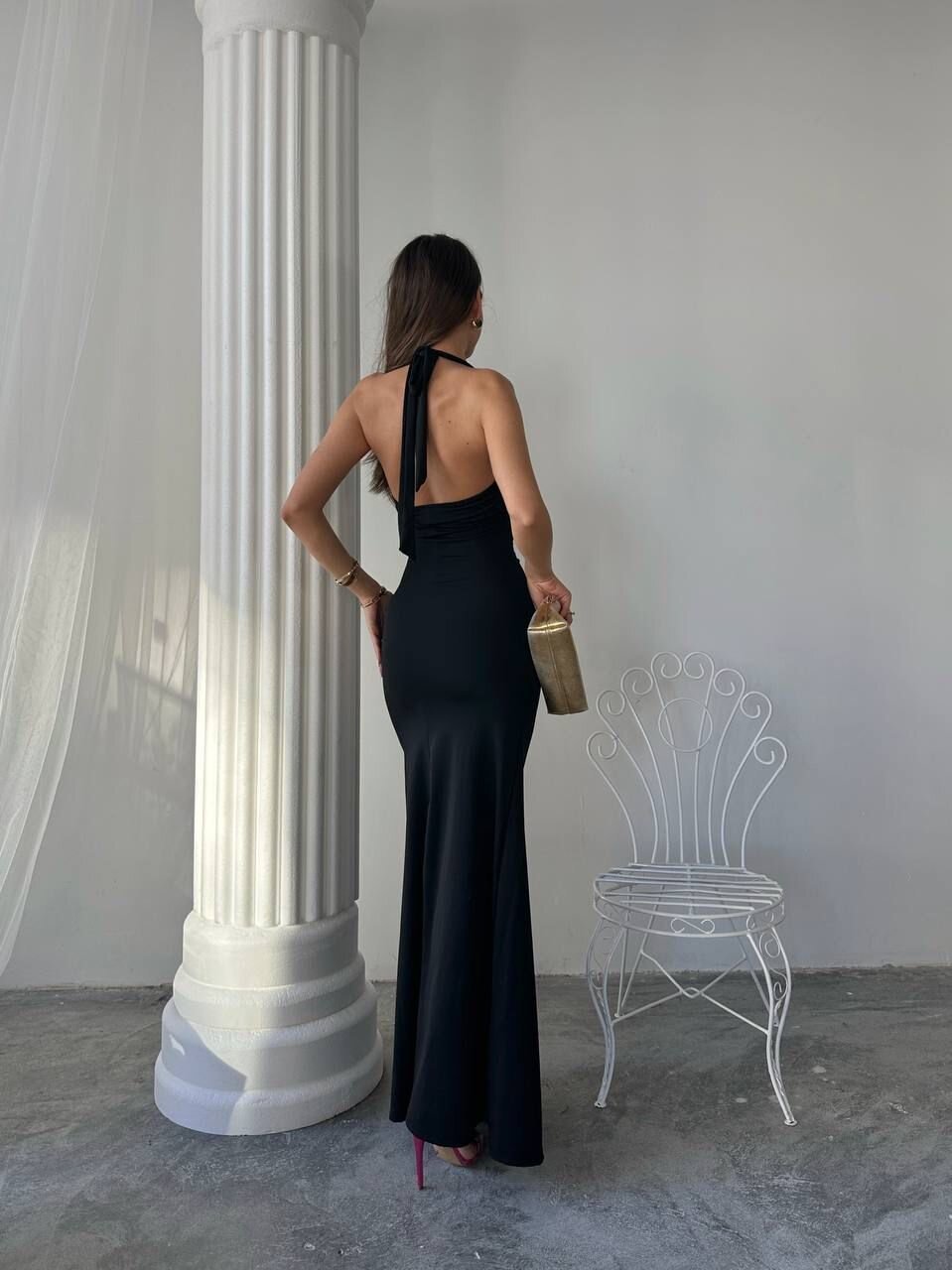 Picture of Maxi halter elbise