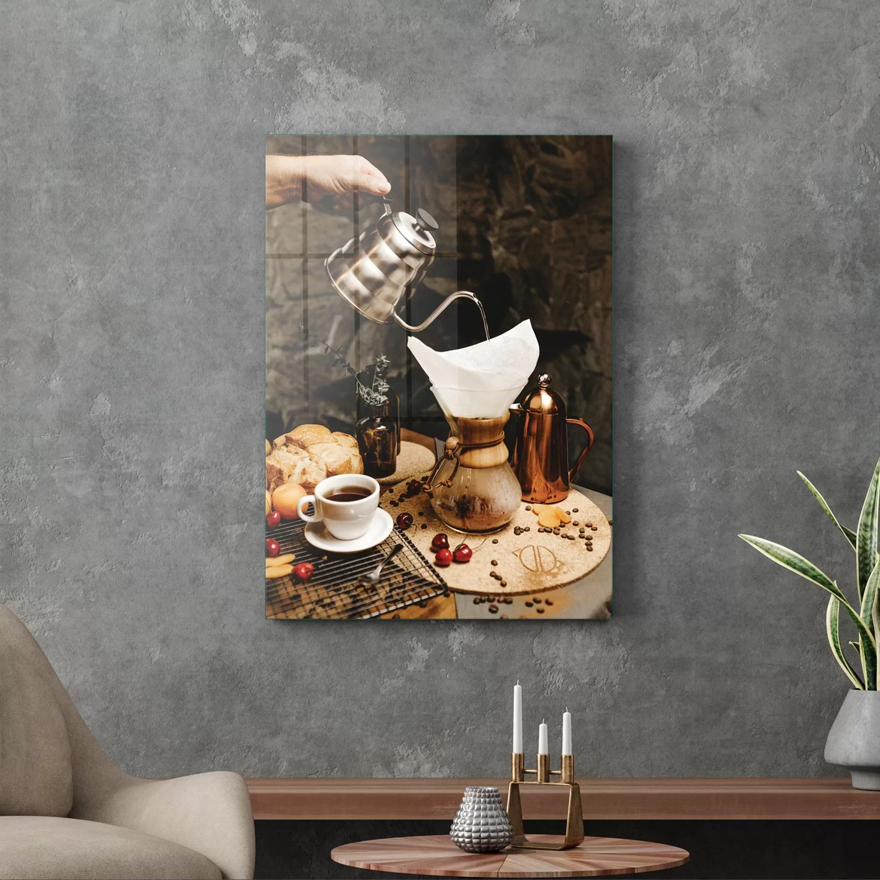 Picture of Decovetro Cam Tablo Coffe Time 70x100 cm
