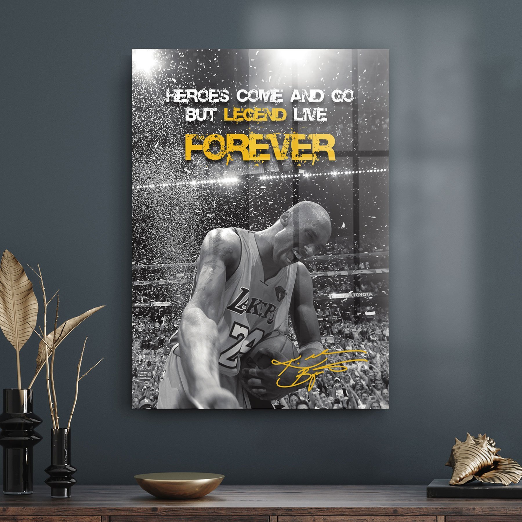 Picture of Decovetro Cam Tablo Kobe Byrant Legends 30x40 cm