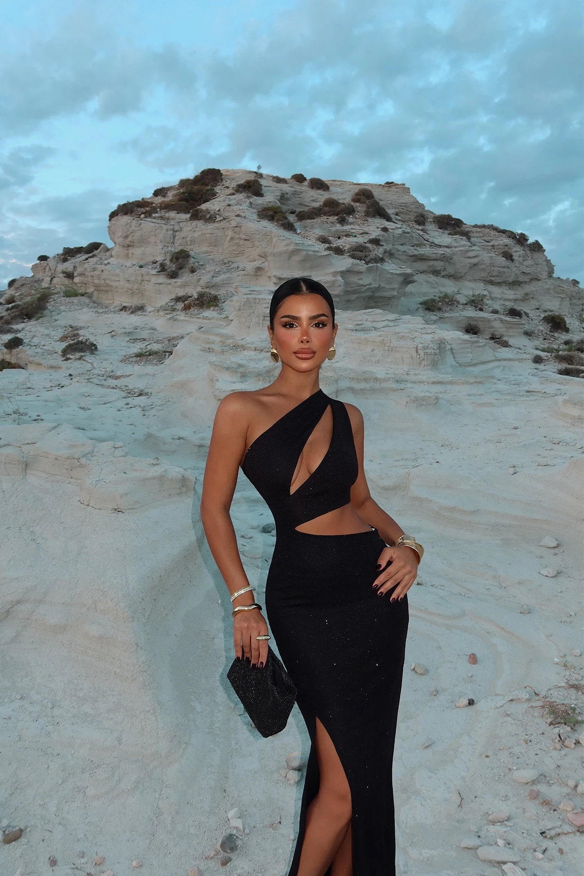 Picture of Black Narcisa Glitter Dress