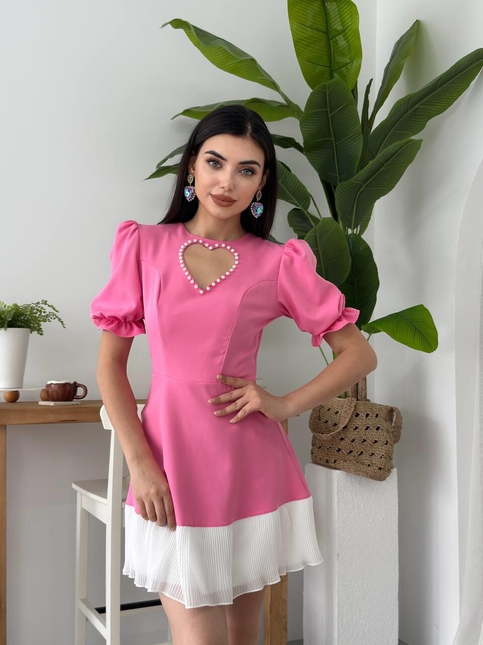 Picture of Safe Kalp Detaylı Elbise