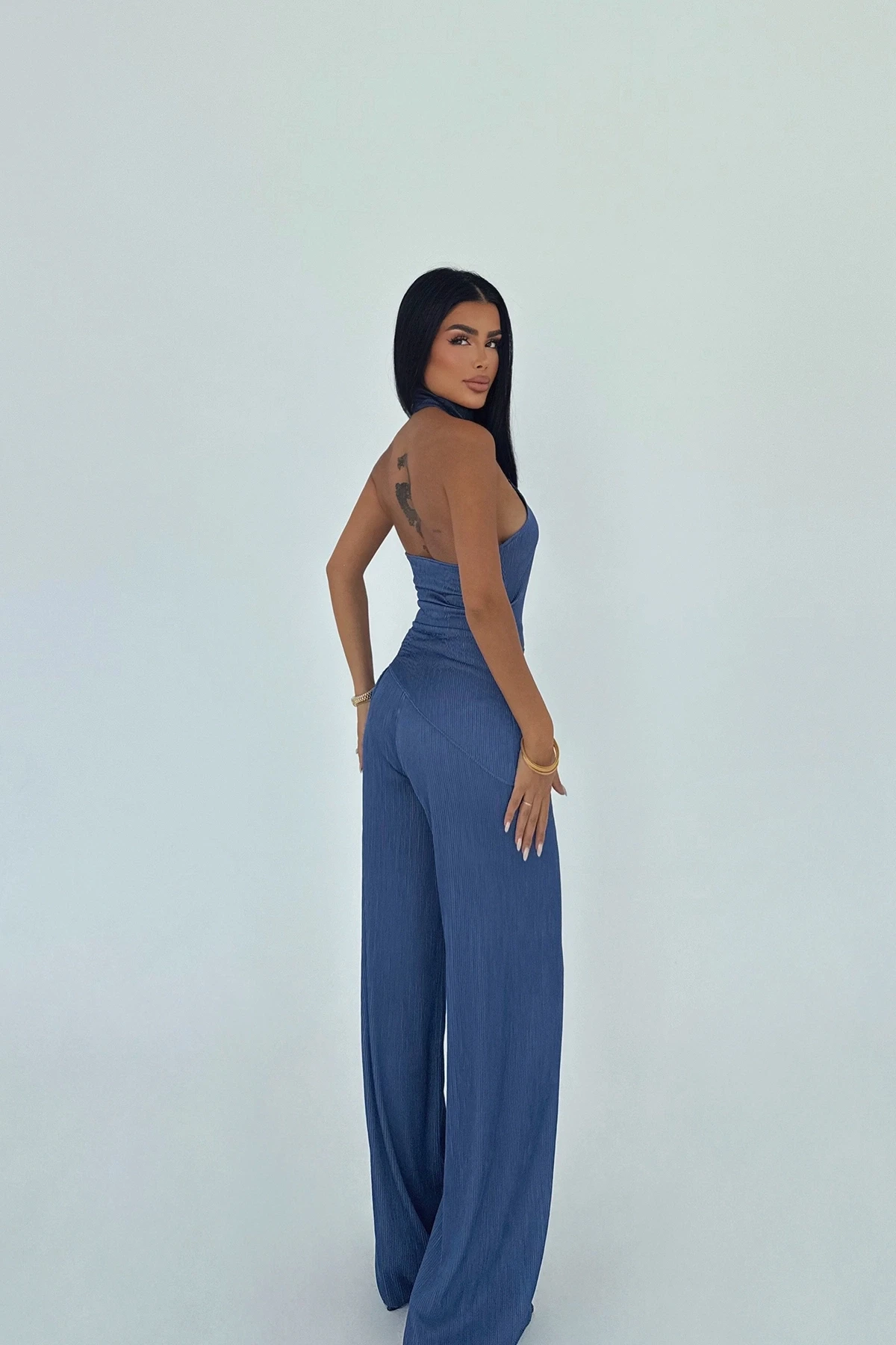 Picture of Navy Blue Trouser Suit