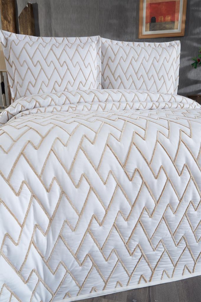 Picture of Maria Kapitoneli Çift Kişilik Yatak Örtüsü 230x240 Krem Bej