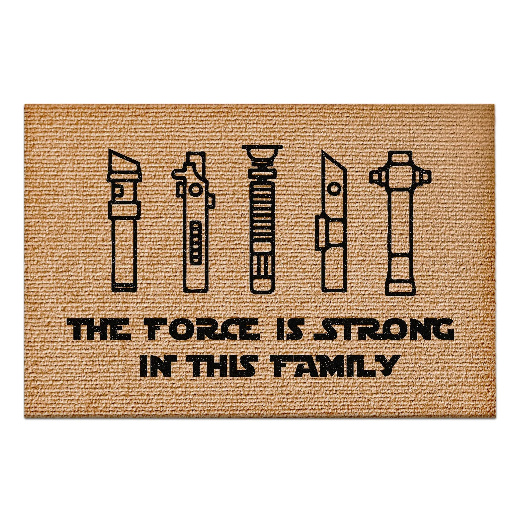 Picture of Decovetro Halı Paspas Star Wars Force is Strong Family-Desenli 40 x 60 Cm