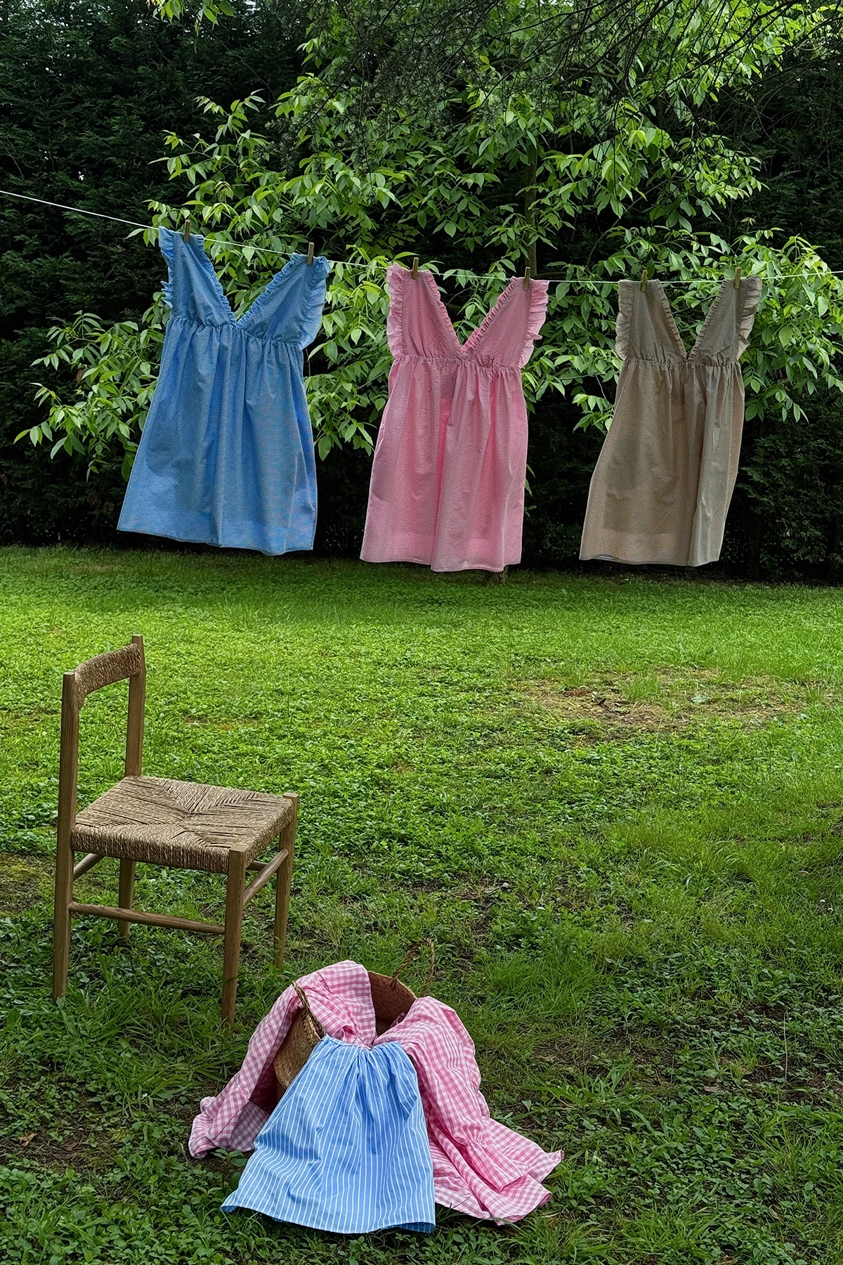 Picture of Blue Laura Gingham Double Suit