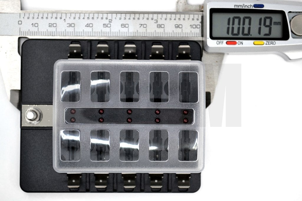 Picture of Bıçak Sigorta Kutusu 10 Port İkaz Ledli Etiketli MT-SY10LED