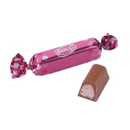 Picture of STRAWBERRY CREAM FILLED MILK CHOCOLATE FINGER DOUBLE TWIST 1Kg