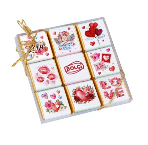 Picture of CHOCOLATE TILES LOVE 144g