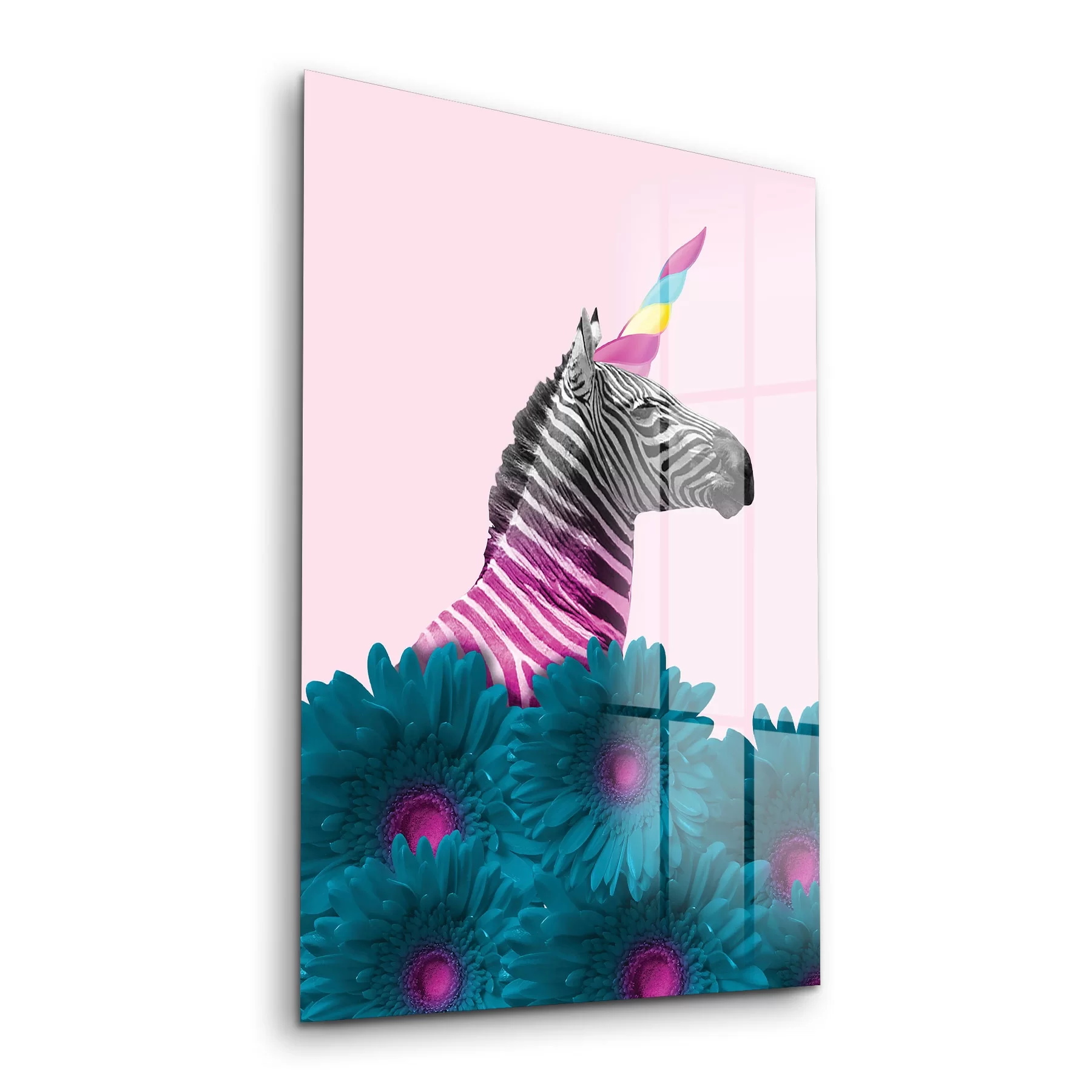 Picture of Decovetro Cam Tablo Modern Pop Art Unicorn 30x40 cm