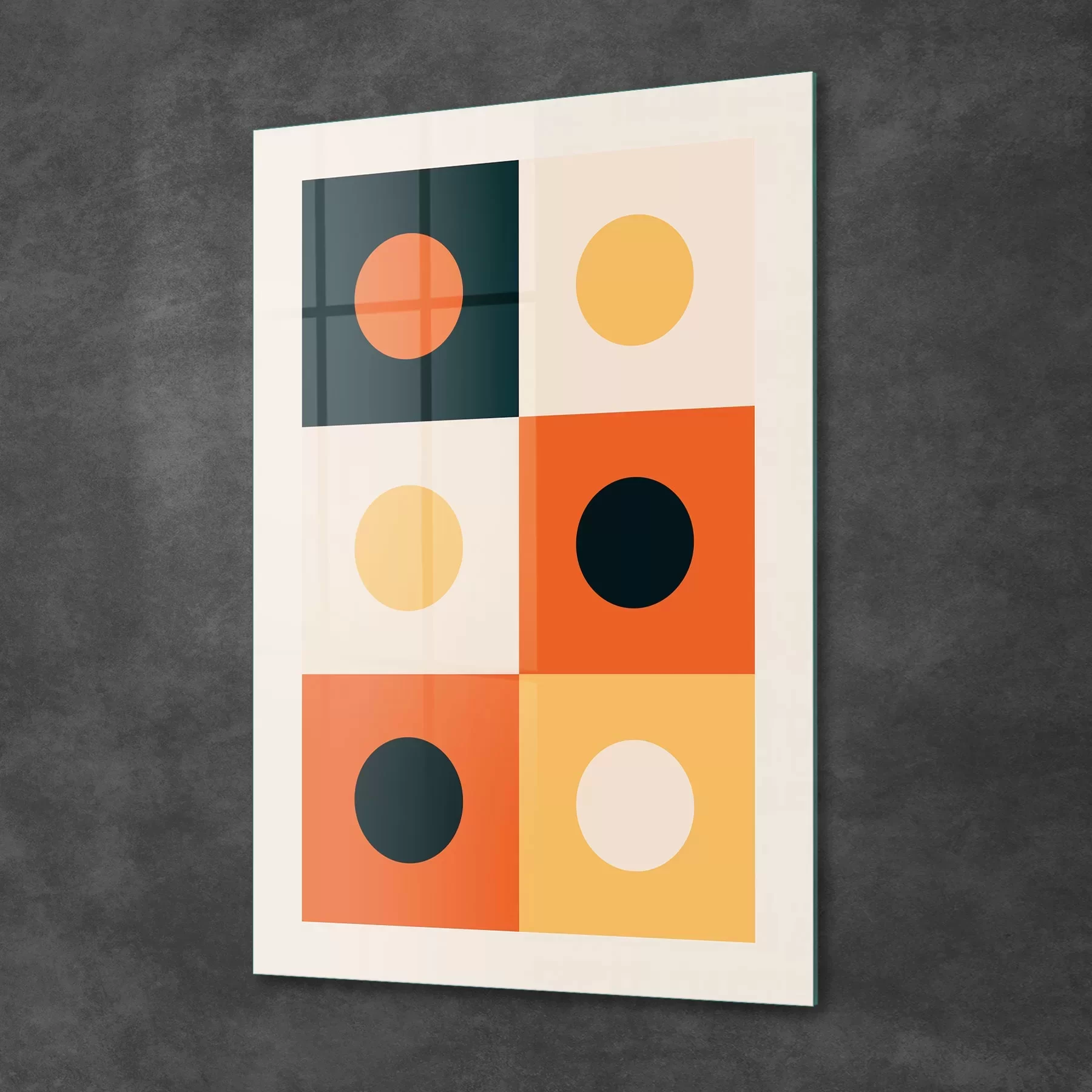 Picture of Decovetro Cam Tablo Bohem Colour Dots 70x100 cm