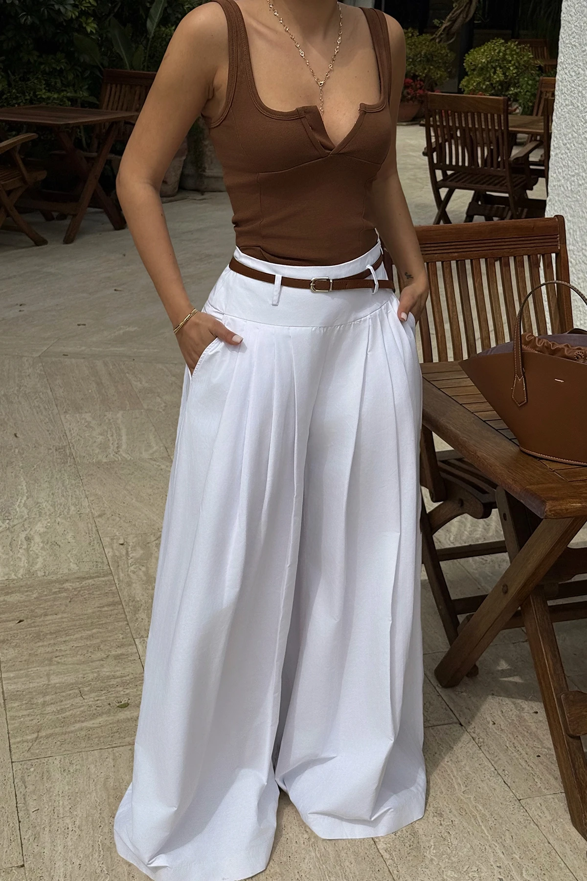 Picture of White Merian Trousers