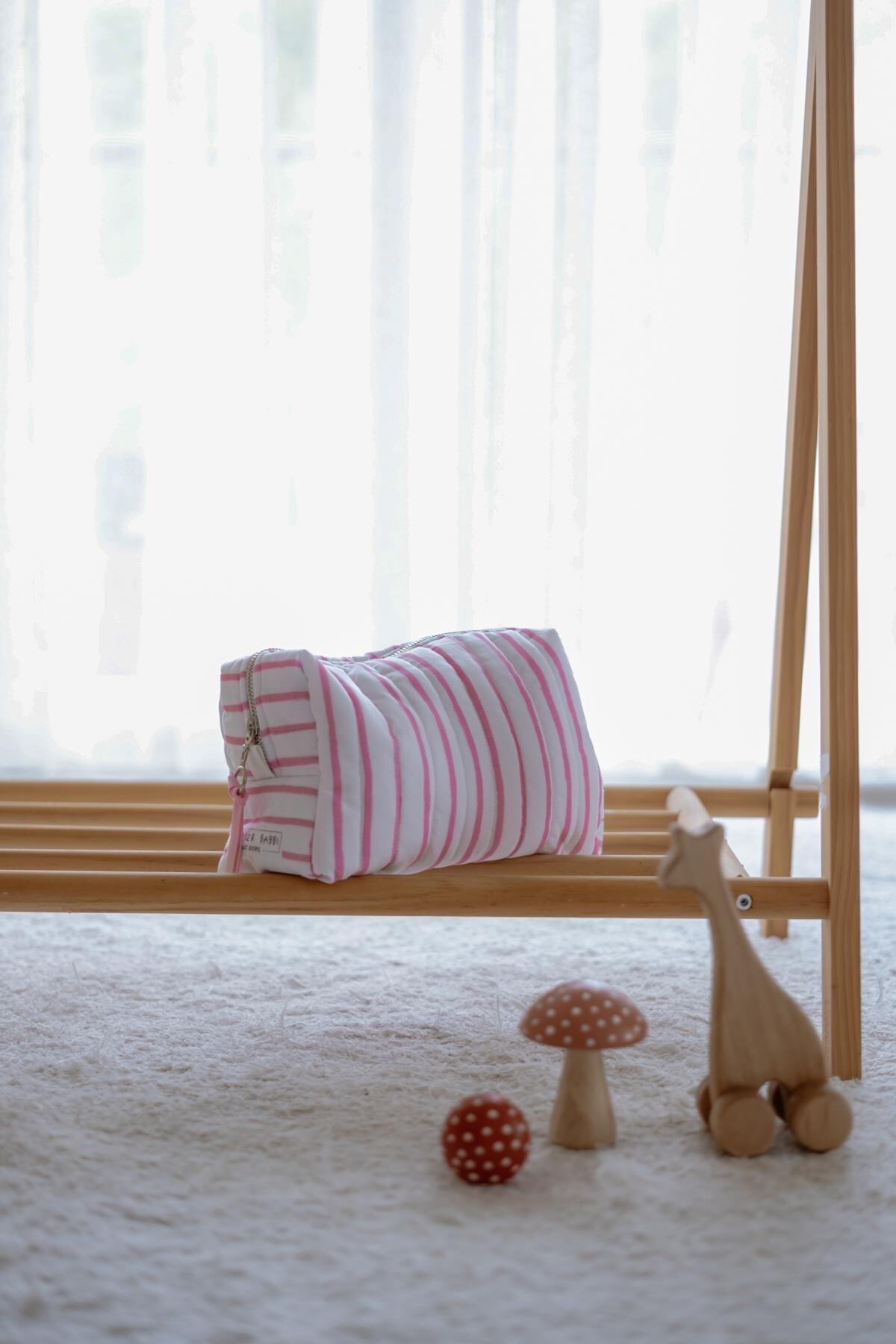 Picture of Bebek Bakım Çantası - Pembe Çizgili